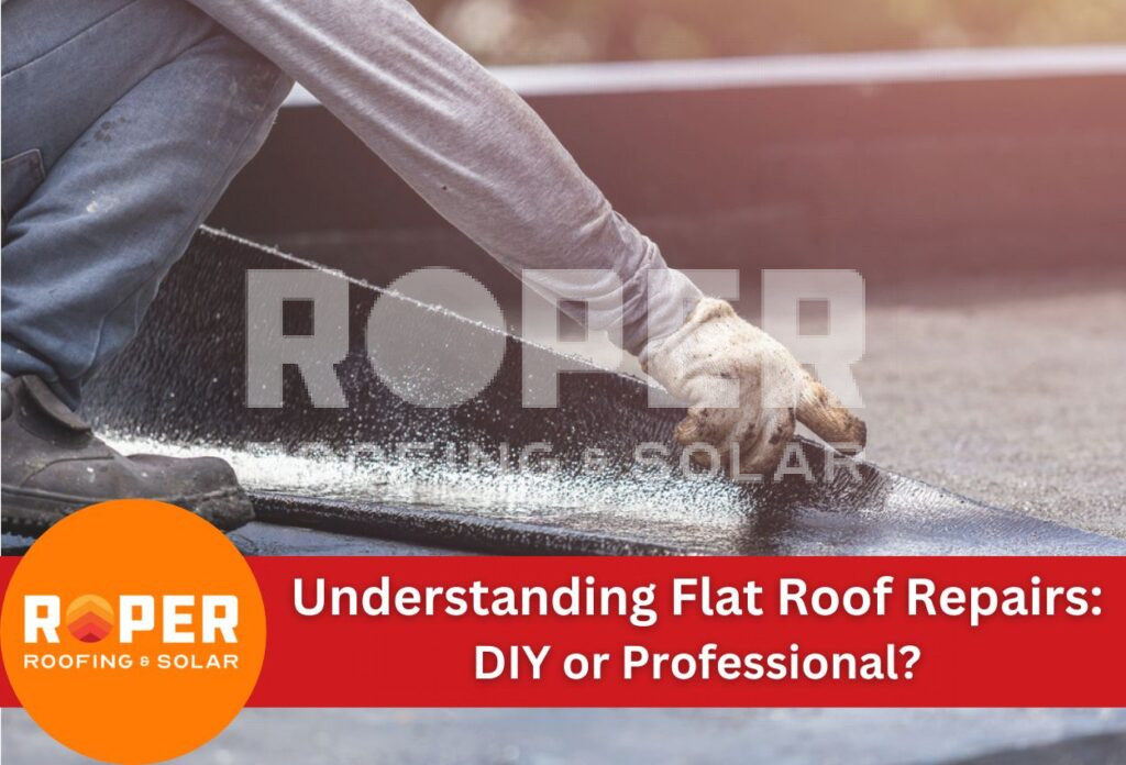 Determining whether a flat roof repair is DIY or requires professional support