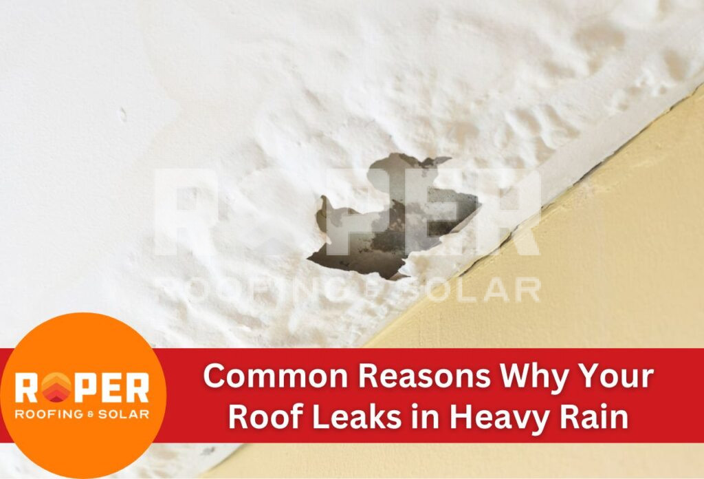Common Reasons Why Your Roof Leaks in Heavy Rain