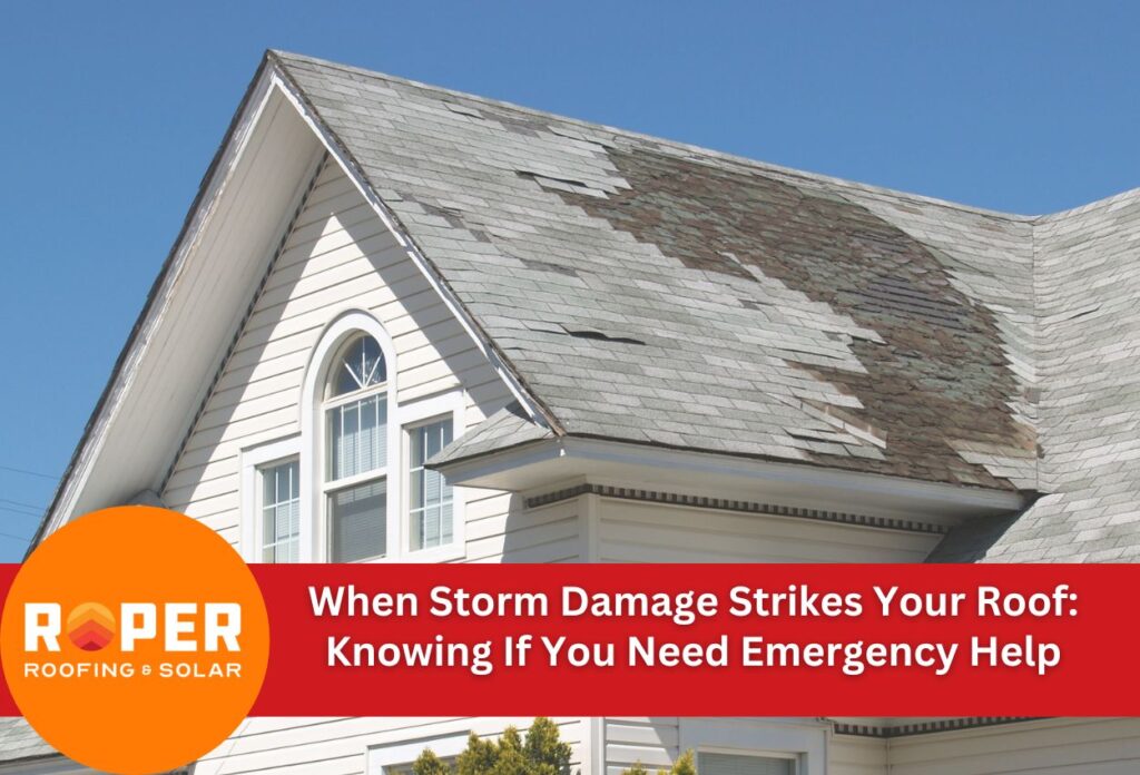 When Storm Damage Strikes Your Roof: Knowing If You Need Emergency Help